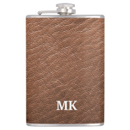 Cantil Vista de Couro Castanho Personalizado