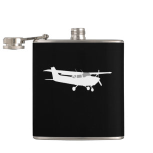 Cantil Vôo clássico da silhueta de Cessna dos aviões n