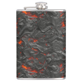 Cantil vulcão de lava Molten preto e vermelho