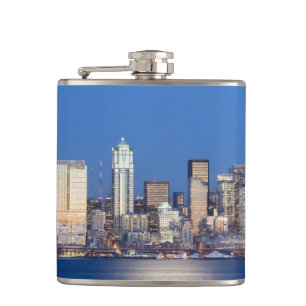 Cantil WA, Seattle, panorama de Seattle e Elliott Bay 3