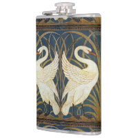 Walter Crane Cisne Vintage e Íris Art Nouveau