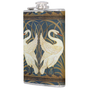 Cantil Walter Crane Cisne Vintage e Íris Art Nouveau