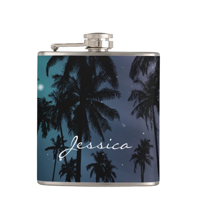 Cantil Whimsical Palm Trees and Starry Night Personalised (Frente)