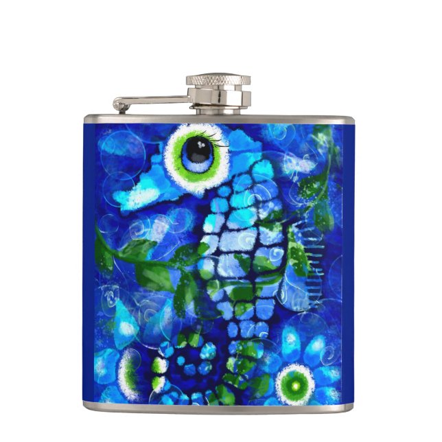 Cantil Whimsical Seacavalo Costeiro Azul Marinho Litoral (Frente)