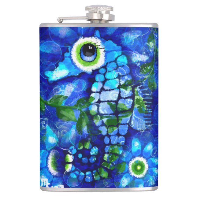 Cantil Whimsical Seacavalo Costeiro Azul Marinho Litoral (Frente)