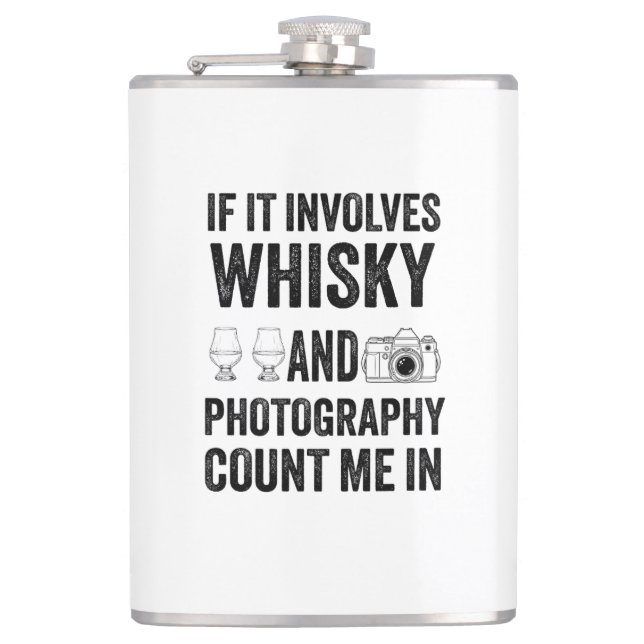 Cantil Whisky & Photography - Funny Hobby Design (Frente)