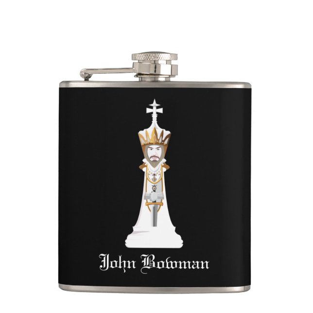 Cantil White Chess king / Nome Personalizado (Frente)