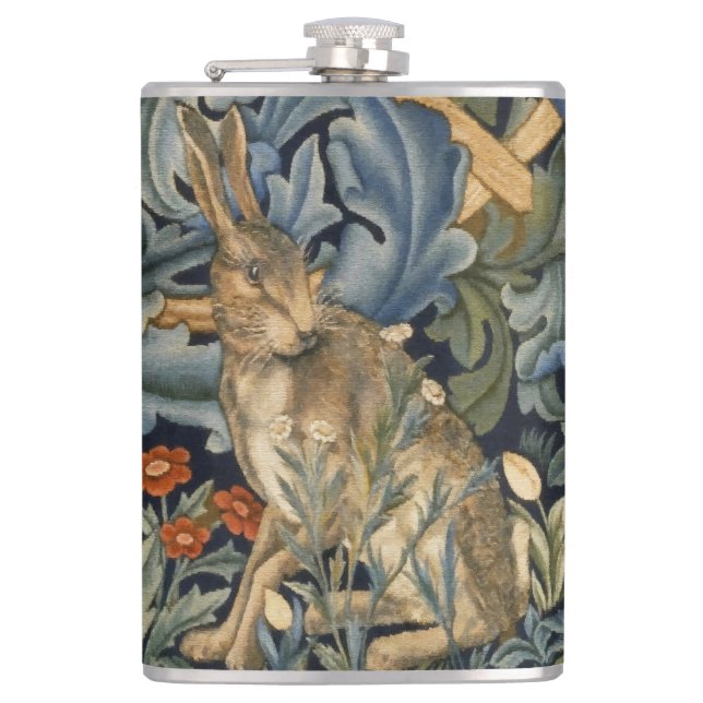 Cantil William Morris Forest Rabbit Floral Art Nouveau (Frente)
