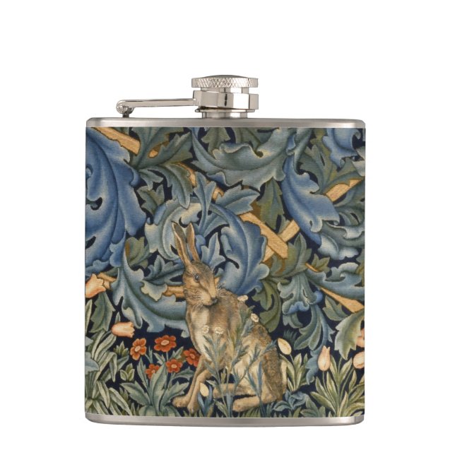 Cantil William Morris Forest Rabbit Floral Art Nouveau (Frente)