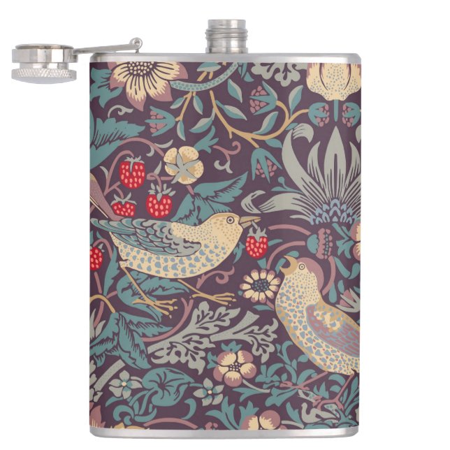 Cantil William Morris Strawberry Thef Flask (Aberto)