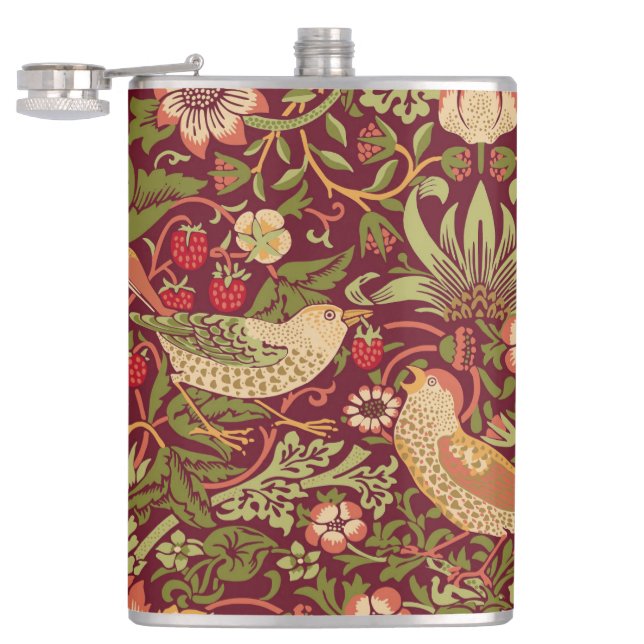Cantil William Morris Strawberry Thef Flask (Aberto)