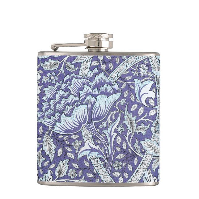Cantil William Morris Windrush Padrão Floral Azul (Frente)