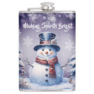 Cantil Winter Forest Snowman Natal   Roxa