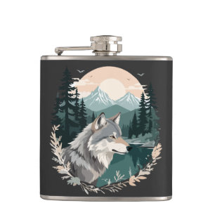 Cantil Wolf Willife Animal Nature Outdoor Watercolor