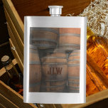 Cantil Wooden Whiskey Barrel Kegs Monograma<br><div class="desc">Abraçar o charme robusto com este Frasco Fotográfico de Canas de Madeira, com um design de cano velho que capta perfeitamente uma vibração rústica e inspirada em licor. Personalize-o com um monograma ou iniciais para um presente verdadeiramente único, ideal para os cavalheiros da sua vida — seja seu padrinho de...</div>