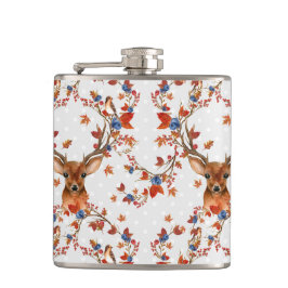 Cantil Woodland Deer Vinyl Wrapface Flask