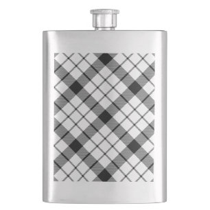 Cantil Xadrez branca preta MacFarlane tartan