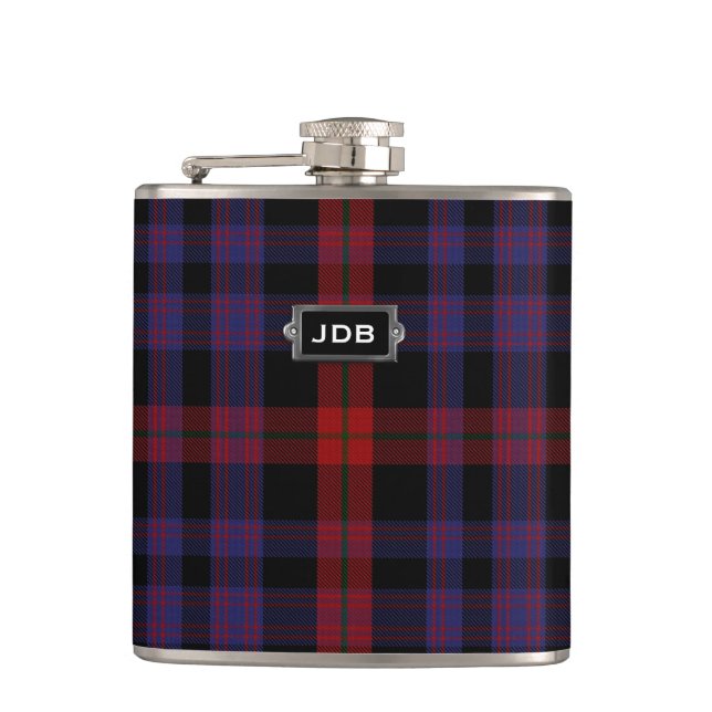Cantil Xadrez Clã Brown Tartan Monogramada (Frente)