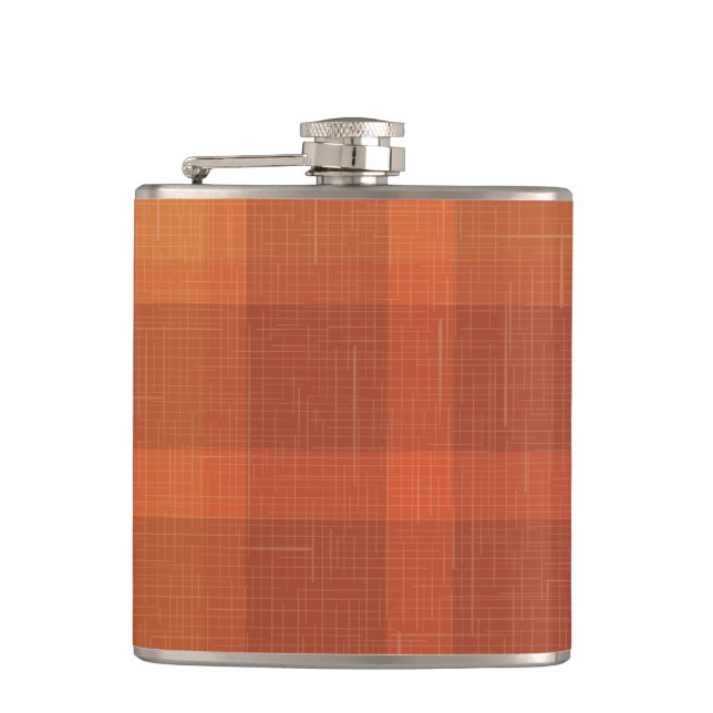 Cantil Xadrez de outono Russo Laranja Tartan (Frente)