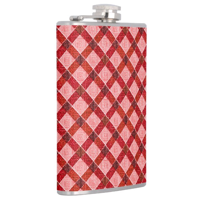 Cantil Xadrez de tartã rosa com alivio bruto claro (Direita)