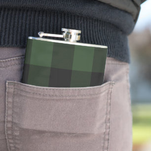 Cantil Xadrez do Buffalo - Verde Celular e Praça Negra
