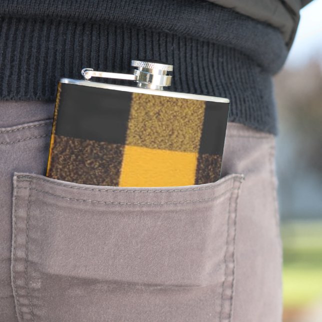 Cantil Xadrez Flannel Buffalo Textura amarela de lumberja (In Situ)