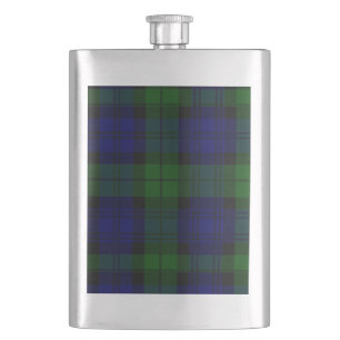 Cantil xadrez verde azul de tartan Black Watch