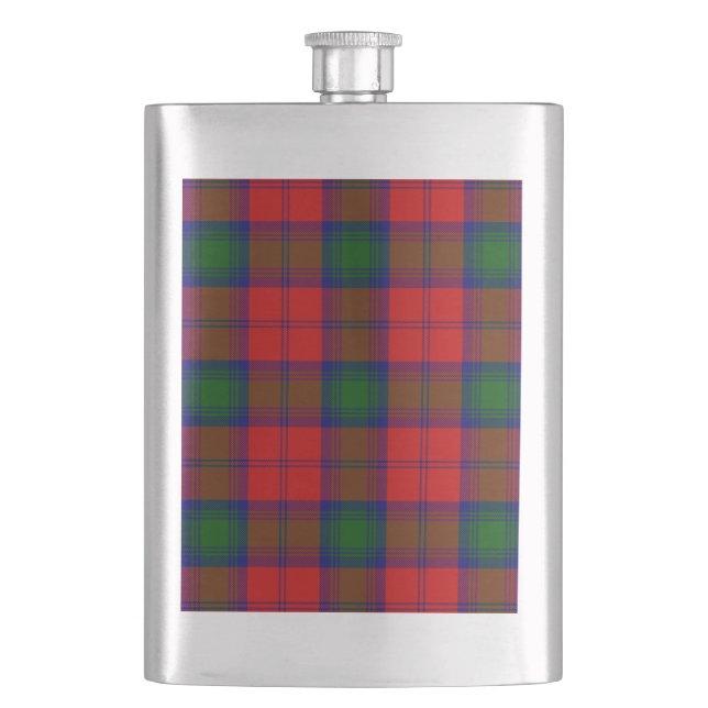 Cantil Xadrez verde-vermelha Lindsay tartan (Frente)