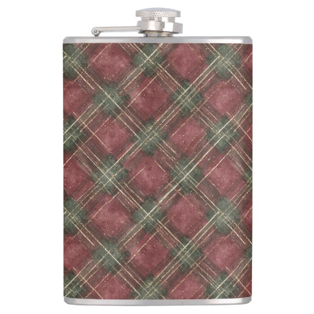 Cantil Xadrez Vermelho Burgundy Verde (Frente)