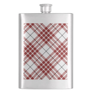 Cantil Xadrez vermelho e branco Buchanan tartan
