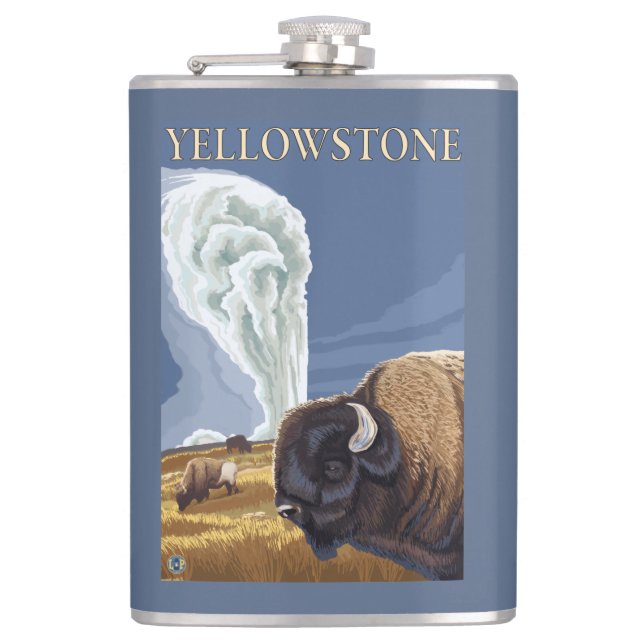 Cantil YellowstoneBison com fiel velho (Frente)