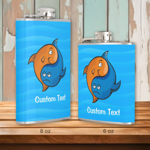 Cantil Yin Yang Fish Cartoon