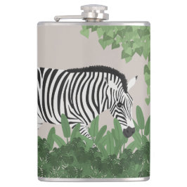 Cantil Zebra entre Folhas
