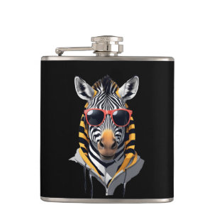 Cantil Zebra Vestindo Hoodie Engraçado Caráter Legal de A