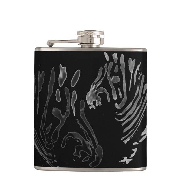 Cantil Zebras de impressão animal monocromática (Frente)