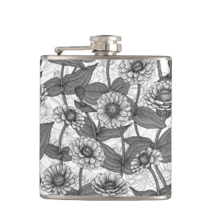Cantil Zinnias, monocônimo de branco