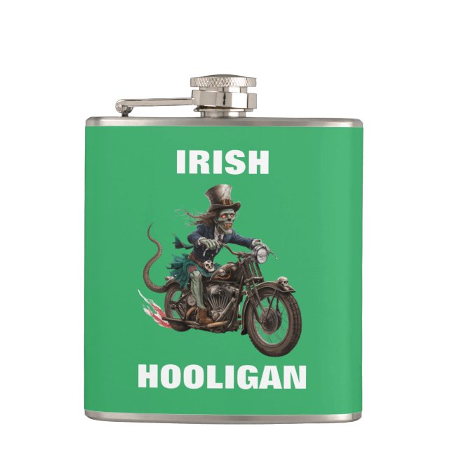 Cantil Zombie Irish Hooligan Flask (Frente)
