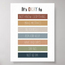 Canto calmante de boho, está bem para poster