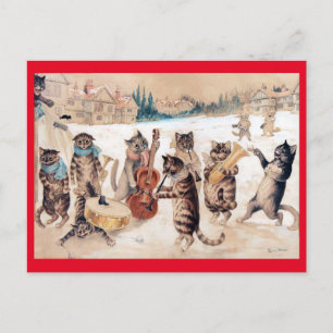 Canto de Natal, Cartão postal de Louis Wain
