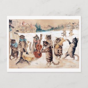 Canto de Natal, Cartão Postal de Louis Wain