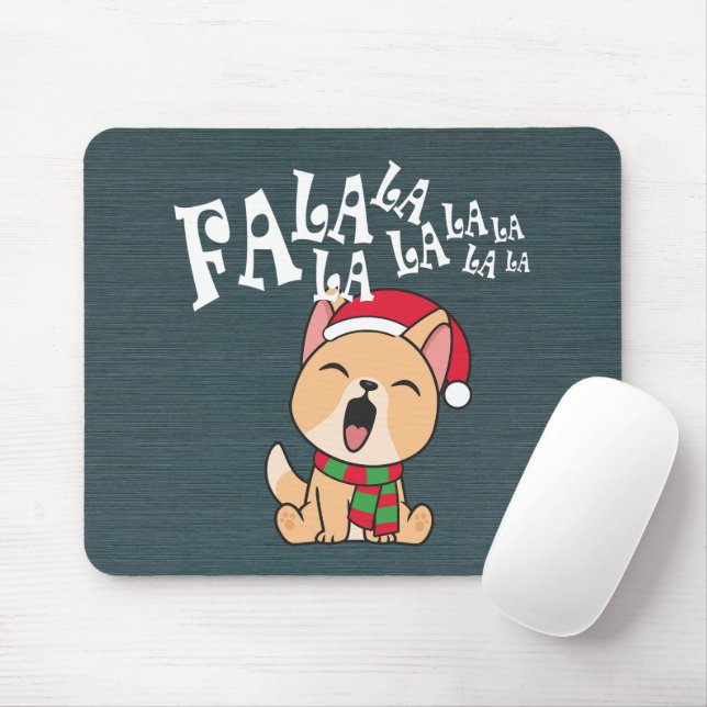 Canto De Natal Fa La La La La La La La | Mousepad (Com mouse)