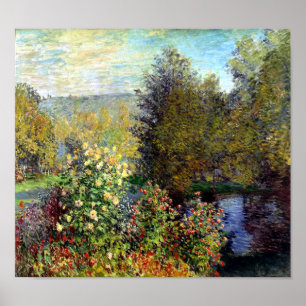 Canto do Jardim por Monet Impressão