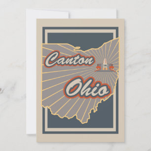 Canton, Ohio Art Impressão - Viagem Trabalho de ar