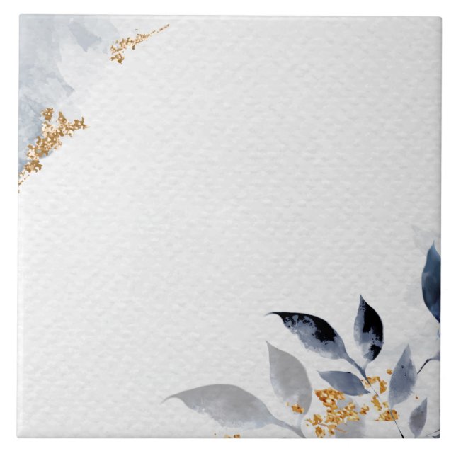 Cantos decorativos ficam azuis e dourados (Frente)