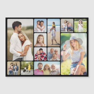 Cantos redondos 12 Cartão magnético de colagem de