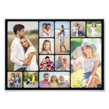 Cantos redondos 12 Fotografias Colagem Alargamento