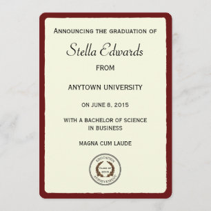 Cantos redondos do anúncio clássico vermelho da