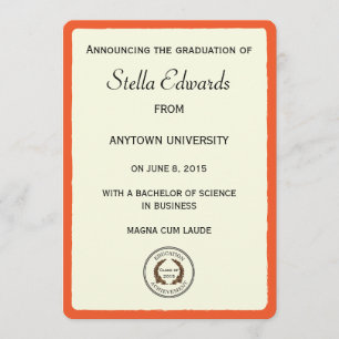 Cantos redondos dos anúncios alaranjados da