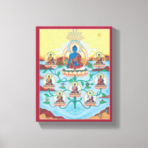 CANVAS - 8 medicina Buddhas - mestrado da cura