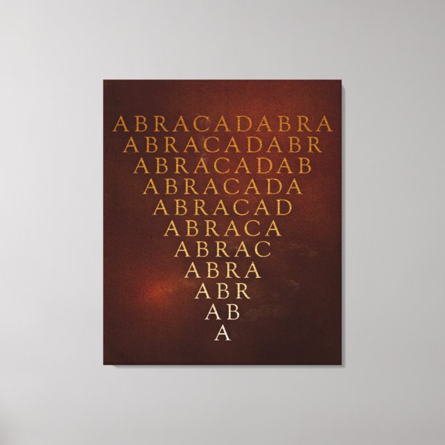 Canvas Abracadabra (Frente)